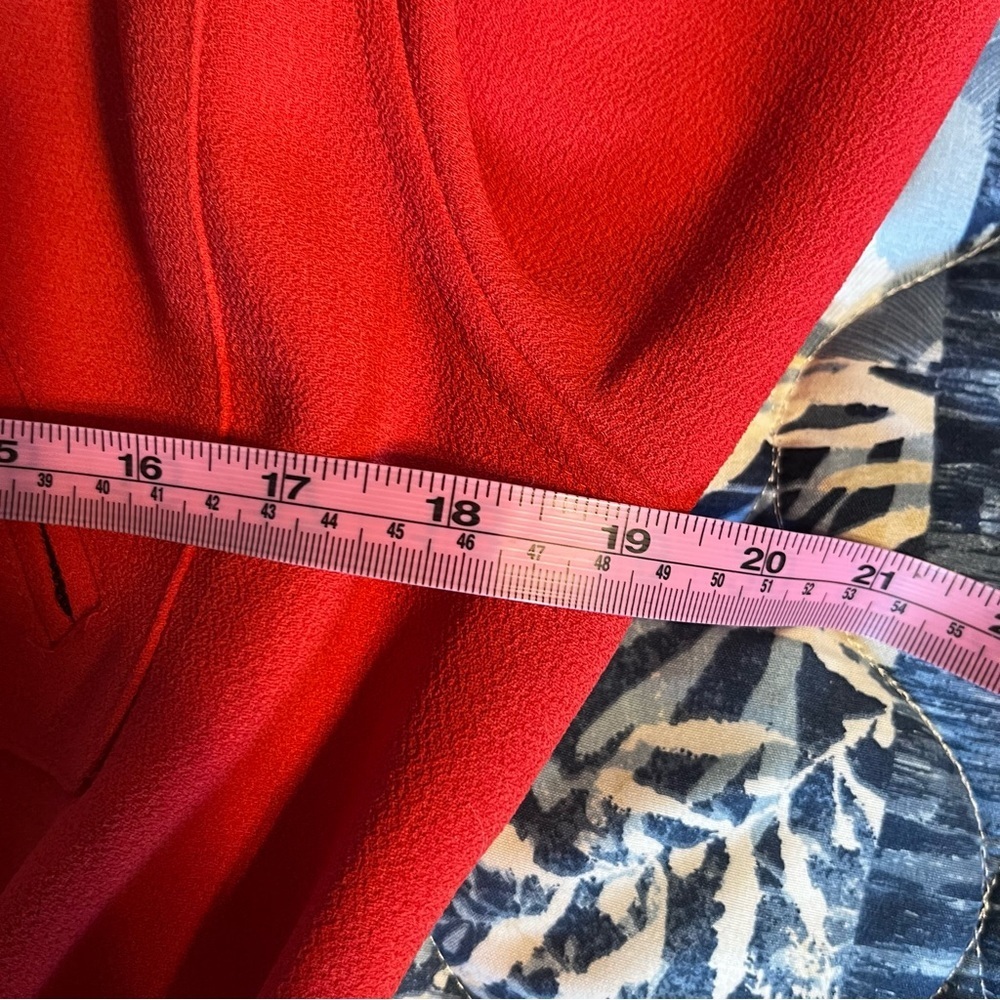 Emanuel Ungaro Red Zip Blazer Vintage Medium Made In Hong Kong - Picture 6 of 8